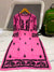 Women’s Embroidered Kurti | Floral Thread Work Straight Kurta with Designer Border
