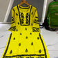 Women’s Embroidered Kurti | Floral Thread Work Straight Kurta with Designer Border