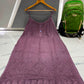Women’s Embroidered Long Slip Dress | Floral Pattern A-Line Inner Dress