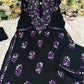 Women’s Black Embroidered Kurta Pant Set | Floral Thread Work Ethnic Co-ord Set