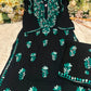 Women’s Black Embroidered Kurta Pant Set | Floral Thread Work Ethnic Co-ord Set