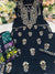Women’s Black Embroidered Kurta Pant Set | Floral Thread Work Ethnic Co-ord Set
