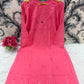 Women’s Embroidered A-Line Kurta | Floral Thread Work Kurti