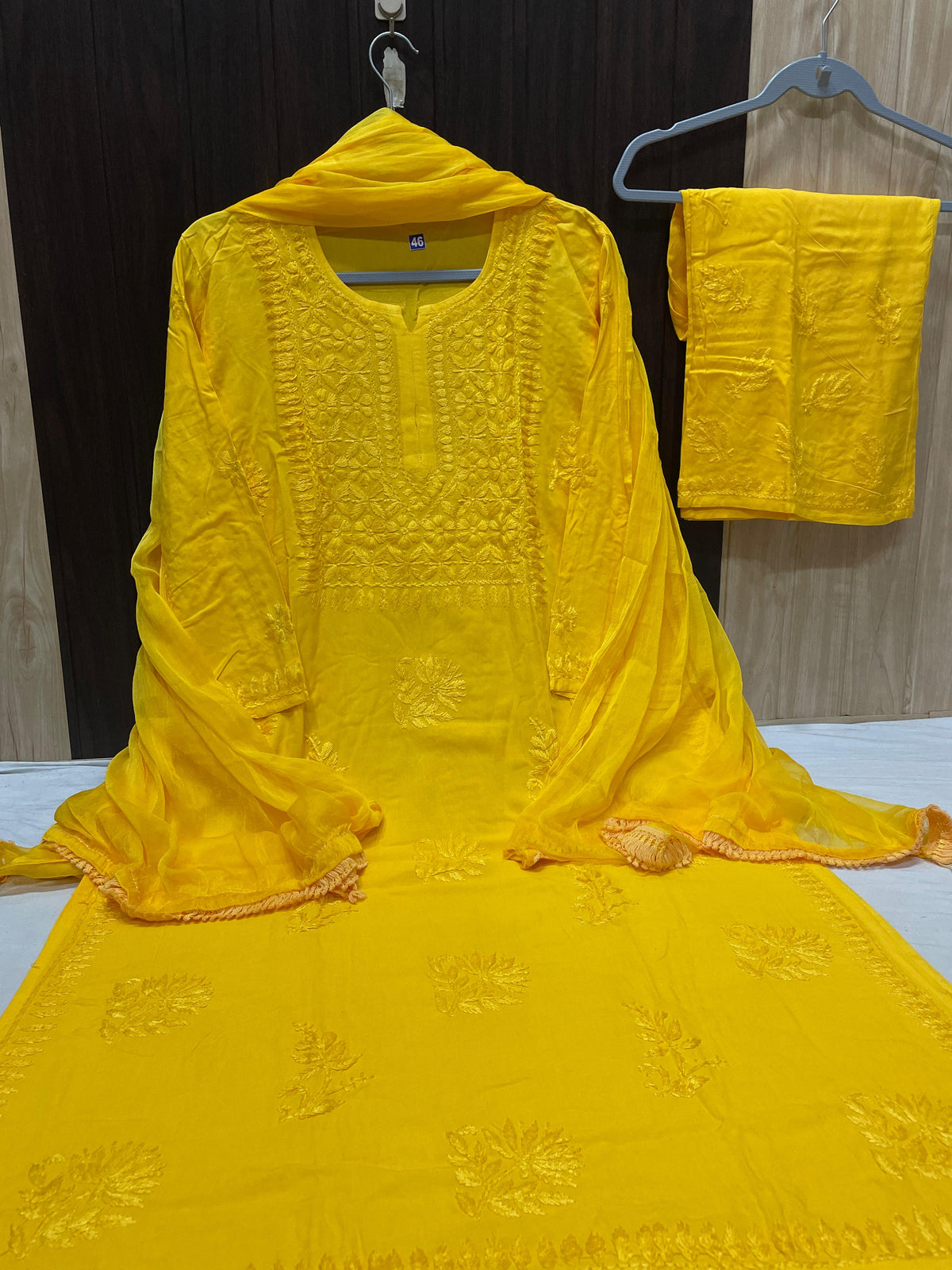 Women’s Floral Embroidered 3-Piece Kurta Set with Dupatta