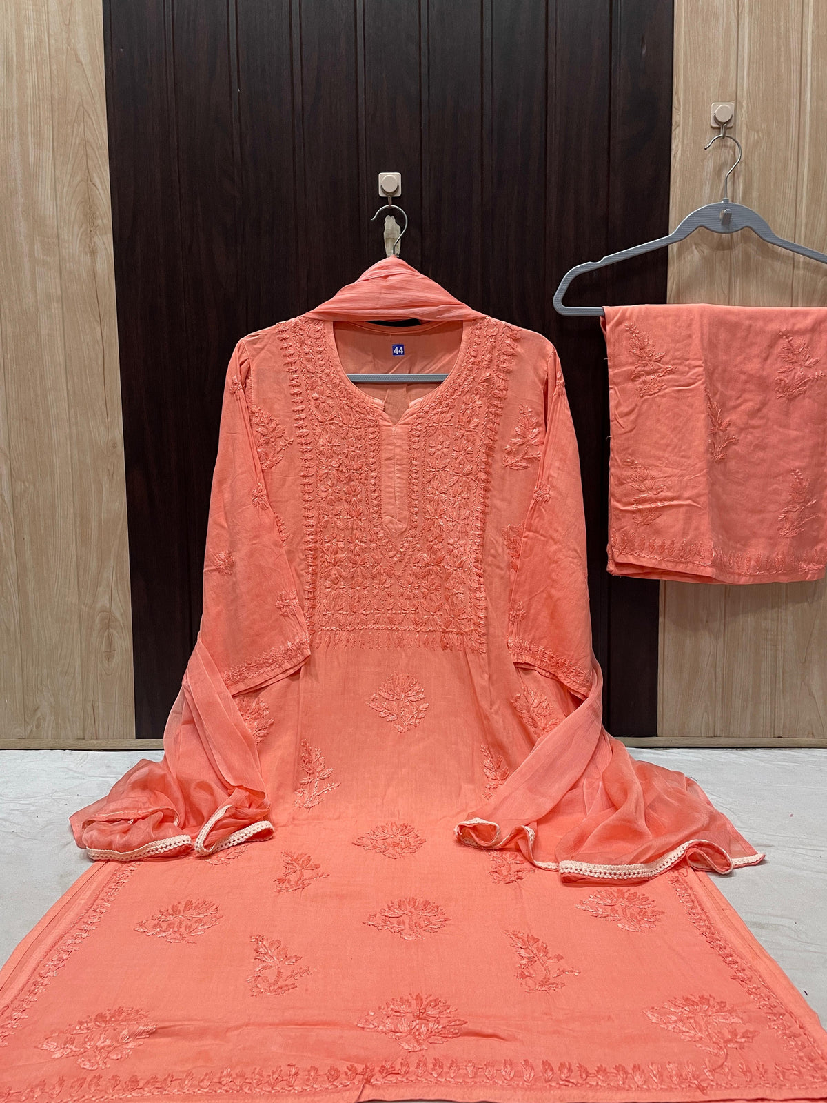 Women’s Floral Embroidered 3-Piece Kurta Set with Dupatta