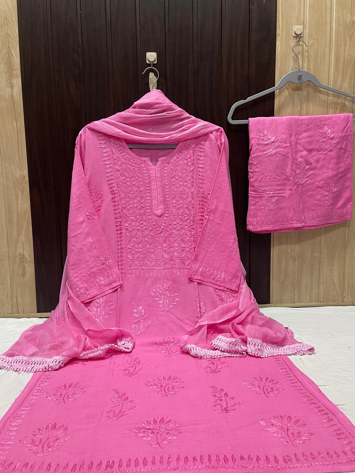 Women’s Floral Embroidered 3-Piece Kurta Set with Dupatta