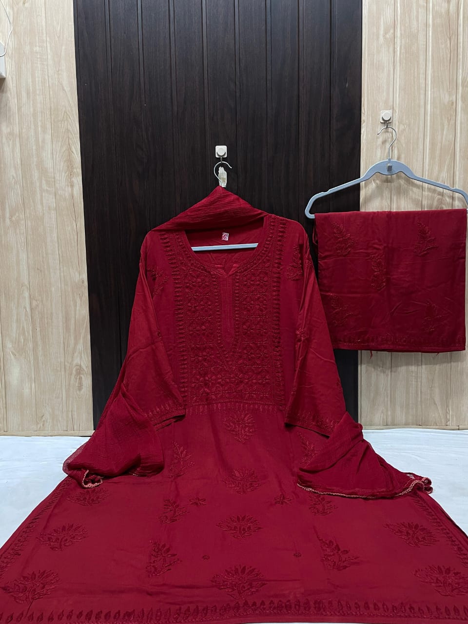 Women’s Floral Embroidered 3-Piece Kurta Set with Dupatta