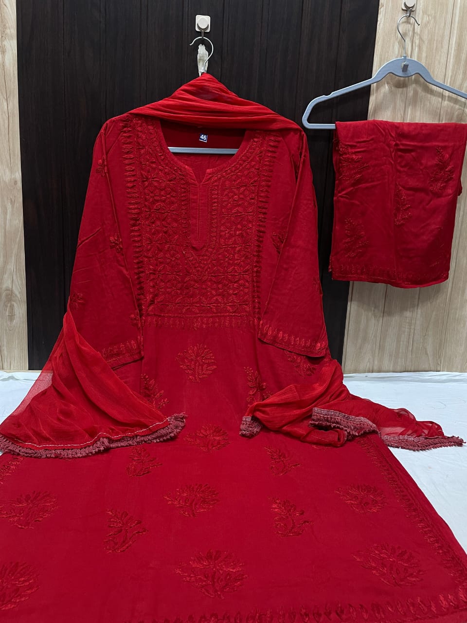 Women’s Floral Embroidered 3-Piece Kurta Set with Dupatta