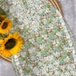 Handcrafted Floral Printed Cotton Long Kurta with White Chikankari Embroidery