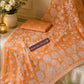 Handcrafted Lucknowi Chikankari Georgette Saree with Mukaish Sequin Detailing