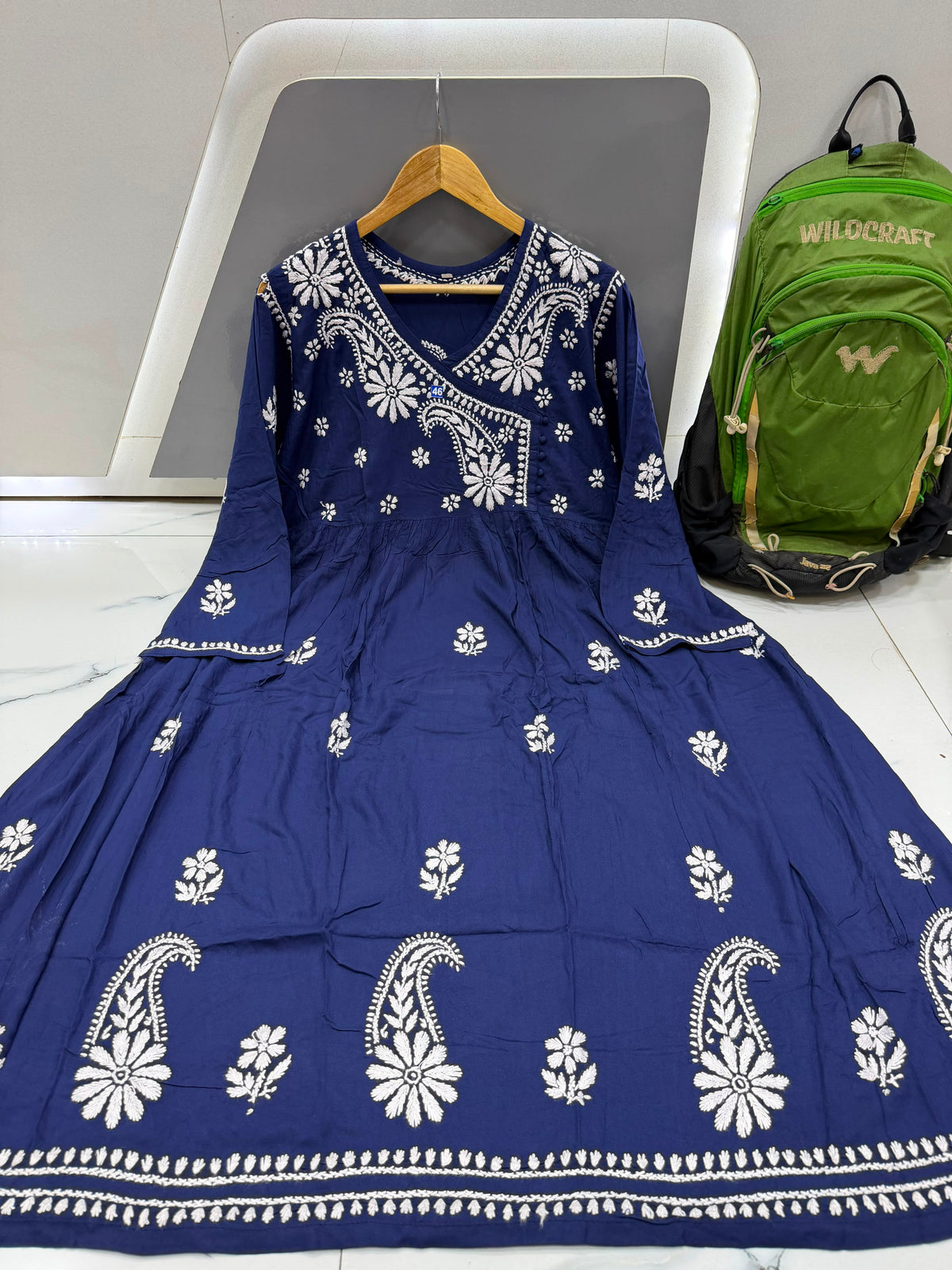 Women’s Floral Embroidered Anarkali Kurta
