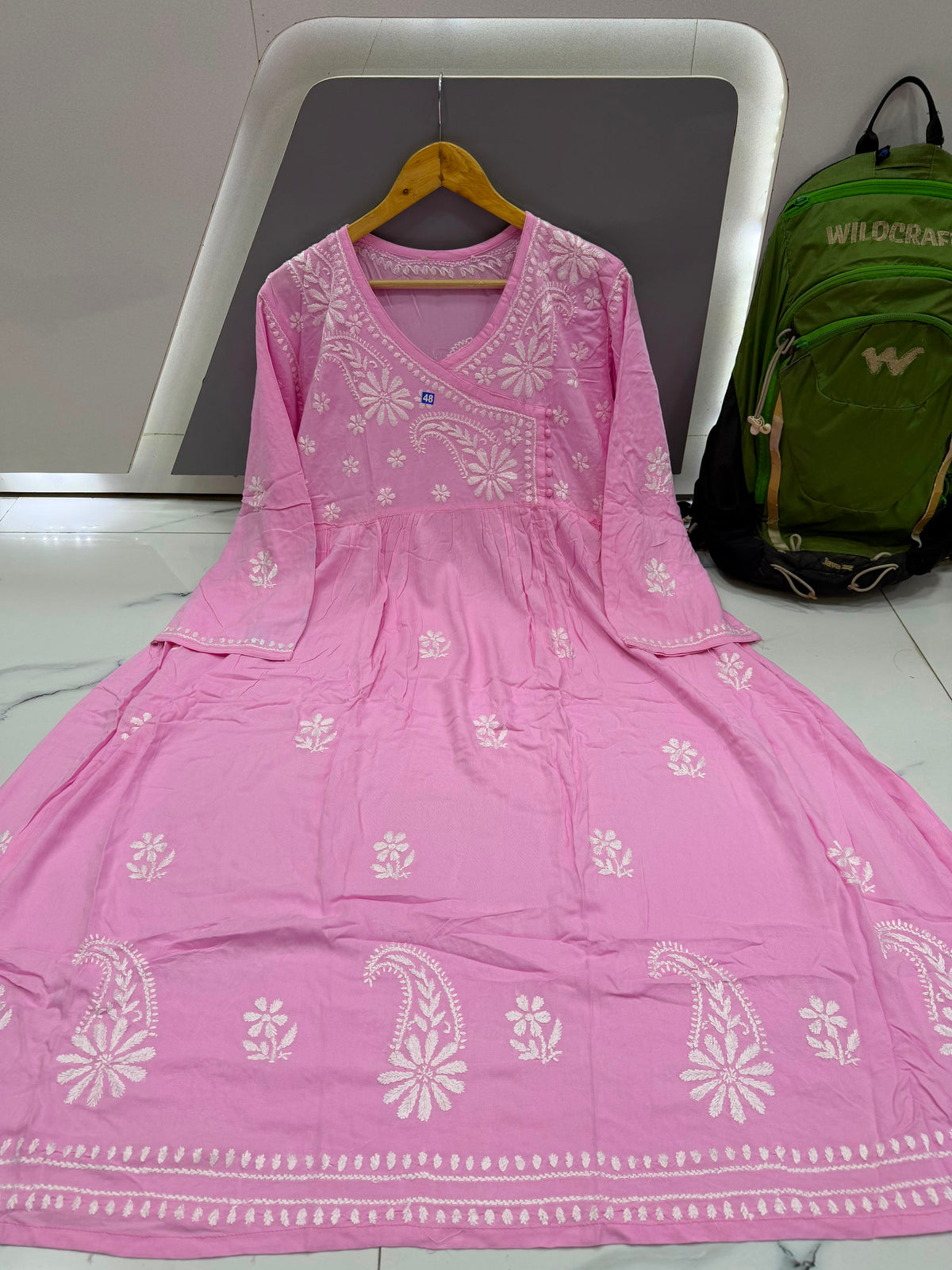 Women’s Floral Embroidered Anarkali Kurta