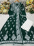 Women’s Floral Printed Flared Kurta with Embroidered Detailing