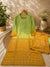 Handcrafted Lucknowi Chikankari Viscose Silk Kurta & Pant Set | Ombre & Solid Festive Suit