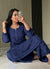 Women’s Floral Embroidered Kurta Set with Pants