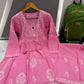 Women’s Floral Embroidered Anarkali Kurta Set with Pants