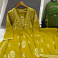 Women’s Floral Embroidered Anarkali Kurta Set with Pants