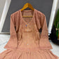 Women’s Flared Embroidered Kurta with Bell Sleeves