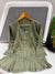 Women’s Flared Embroidered Kurta with Bell Sleeves