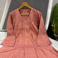 Women’s Flared Embroidered Kurta with Bell Sleeves